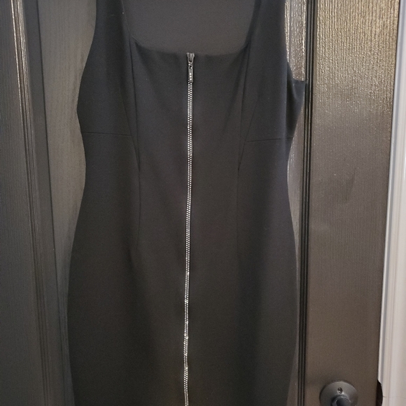 Guess Black mini dress with Rhinestone Zipper - Picture 4 of 4